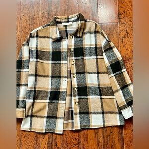 American Threads Checkered Shirt Jacket